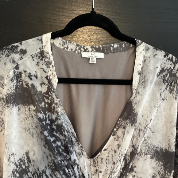 H By Halston Grey & White Dress Size Large - Picture 2 of 16